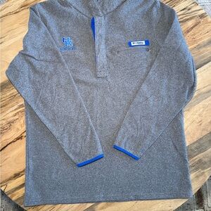 University of Kentucky Wildcats Columbia PFG Embroidered Heather Gray Pullover
